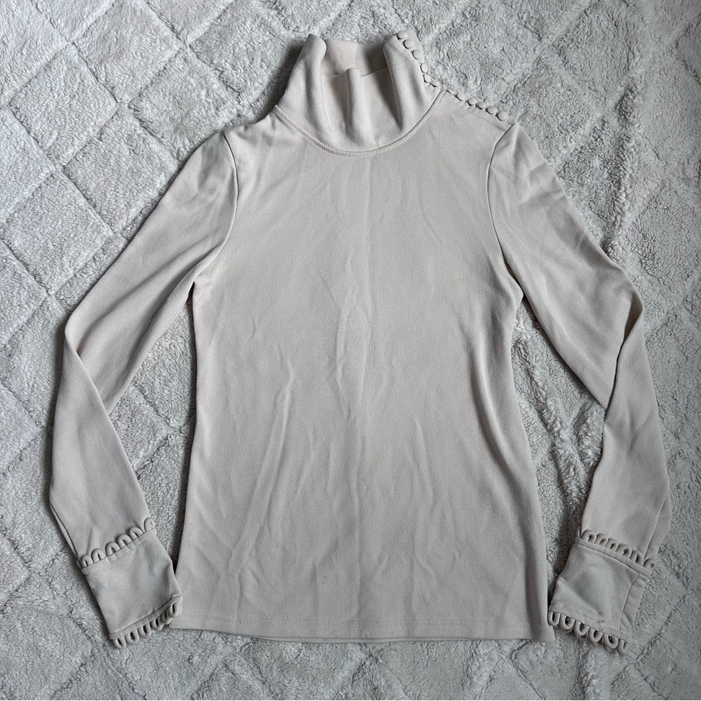 See by Chloe | White Smoke High Neck Blouse | Size 34